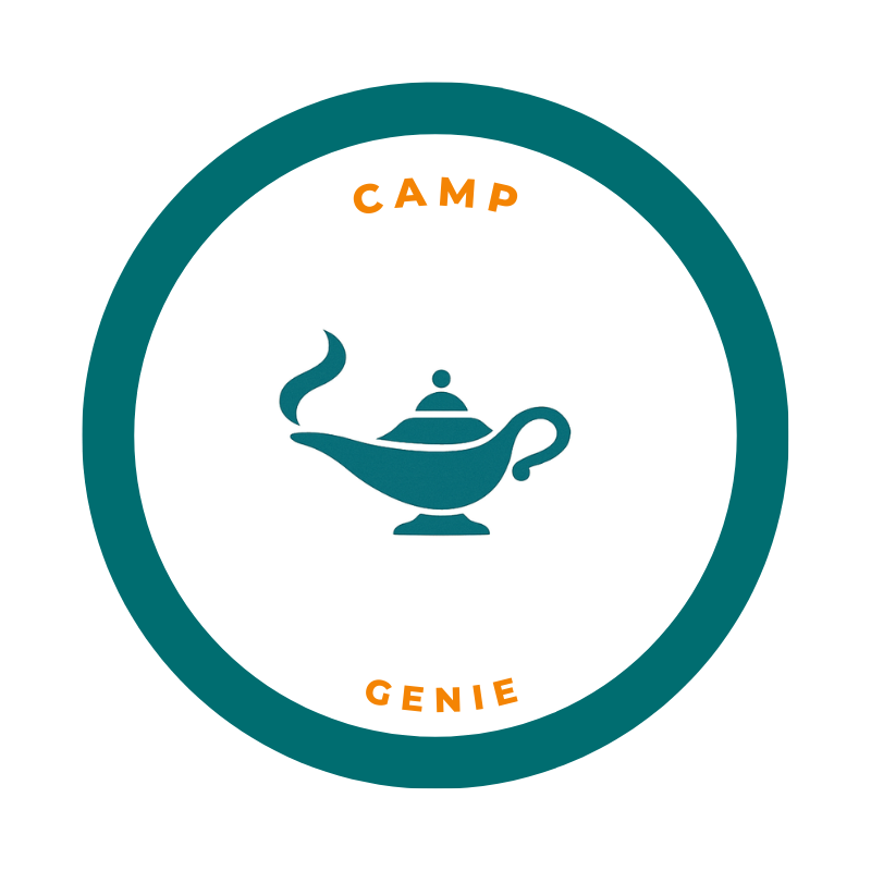 Camp-Genie-Logo-Genie-Lamp-in-circle